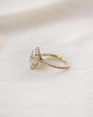 3.55ct Marquise Diamond Moissanite Engagement Ring