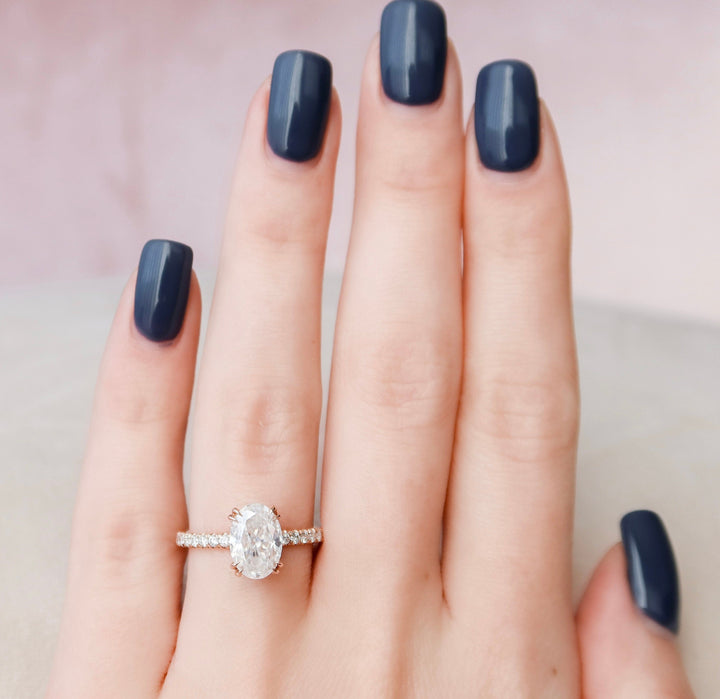 2 CT Oval cut Moissanite Wedding Ring