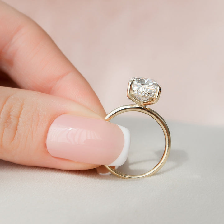 4.5 CT Elongated Cushion Cut Moissanite Wedding Ring