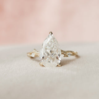 2.5 CT Pear Shaped Nature Inspired Twig Engagement Ring