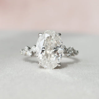 3 CT Oval cut  Moissanite Engagement Ring