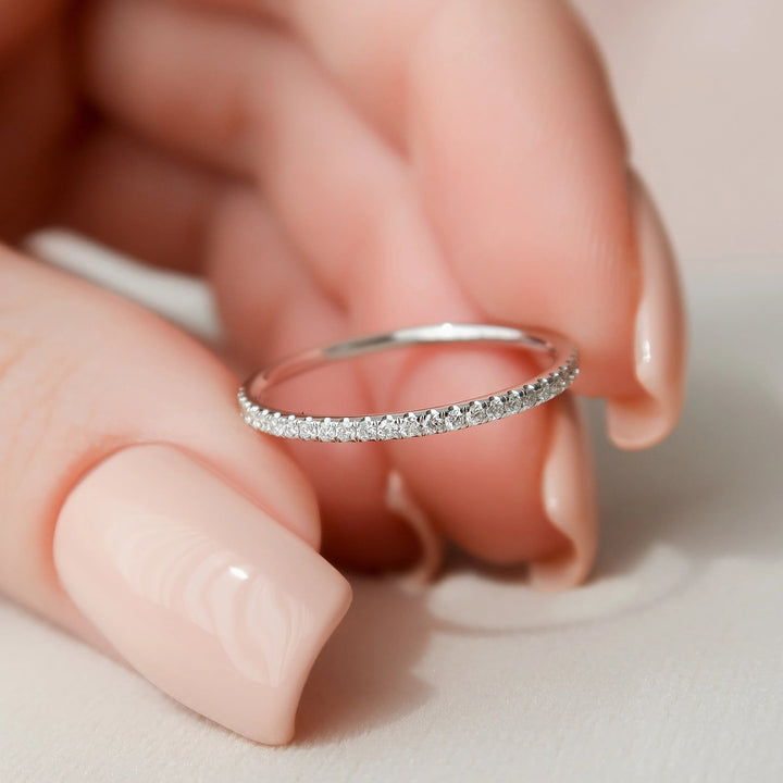 1.0CT Radiant Cut Moissanite Hidden Halo Bridal Engagement Ring Set