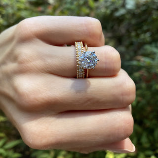 2.0CT Round Brilliant Diamond Solitaire Moissanite Engagement Ring