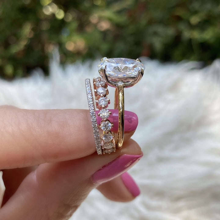 4.70CT Oval Diamond Solitaire Moissanite Engagement Ring