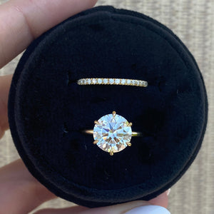 3.5CT Round Brilliant Diamond Solitaire Moissanite Engagement Ring
