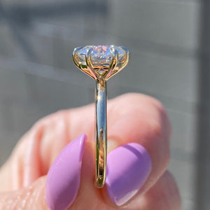 2.50CT Round Diamond Solitaire Moissanite Engagement Ring